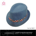 Men blue small vintage fedora hats